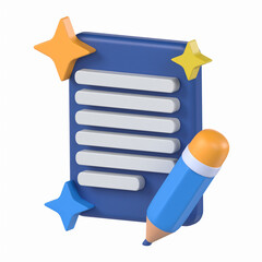 Leinwandbilder - Change Writing Styles AI 3D Icon Artificial Intelligence  Model with Transparent Background