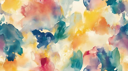 Poster - abstract seamless wallpaper featuring a watercolor design