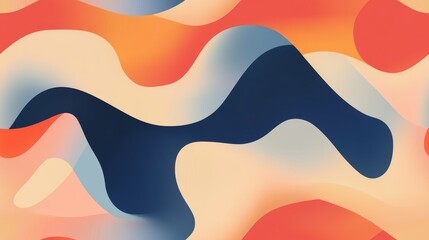 Poster - Blurry illustration featuring a simple and beautiful abstract pattern motif