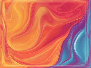 Poster - Multi colored frame illustration ideal for text placement Vector graphics featuring an abstract vibrant background
