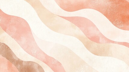 Poster - Light Color Fine Compact Texture Light Pink Cream Beige And Pastel Brown Swirl Pattern Wallpaper Background Design Graphic Art Texture Watercolor Technique Ai Generated