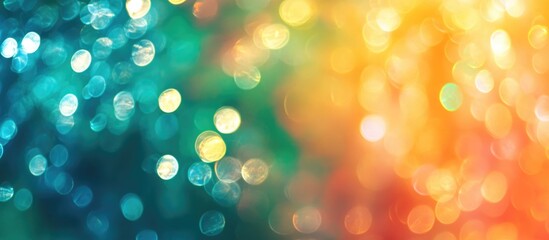 Poster - Fantasy Blur Colorful Background Color Bokeh Overlay Background