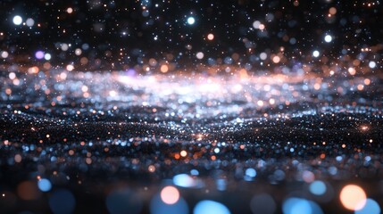 Wall Mural - cartoon rendering of the universe in a night sky in 3d