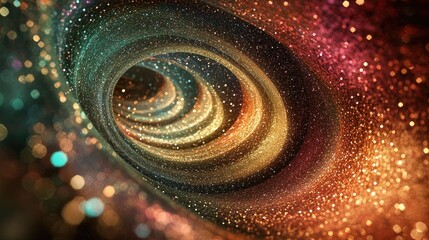 Poster - Abstract glittery fractal backdrop