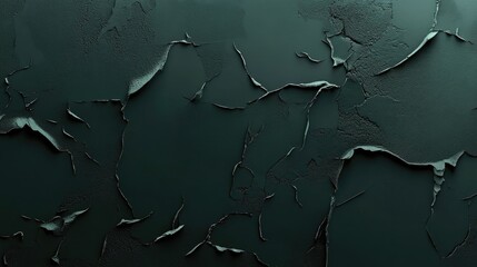 Poster - Trendy low contrast textured background in dark green for design or product use