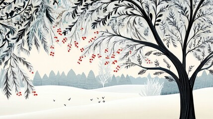 Poster - Frosted Window Pane with Ice Covering