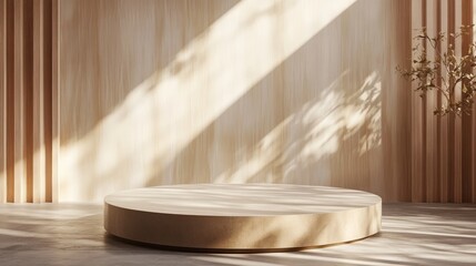 Poster - display pedestal design platform blank product showcase 3d rendering