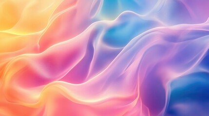 Poster - Colorful gradient abstract background featuring flowing waves High definition abstract wallpaper design