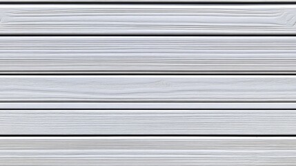 Poster - seamless background or texture of white wooden plank paneling with horizontal pattern