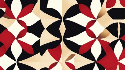 Poster - Geometric background design featuring an elegant and luxurious kaleidoscope pattern