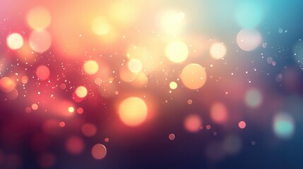 Poster - Horizontal design wallpaper featuring blurred background with bright lines and glare effects
