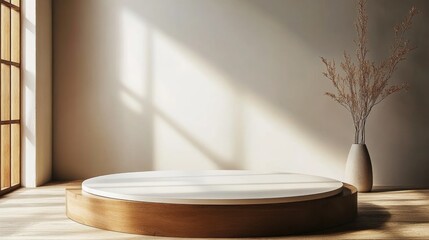 Poster - 3D rendering of a podium mockup ideal for promotional presentations 3D illustration