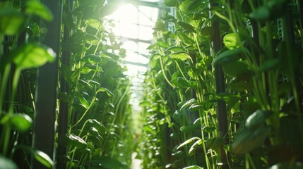 Sticker - Green Plants in Greenhouse