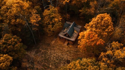 Wall Mural - Cabin in the Woods