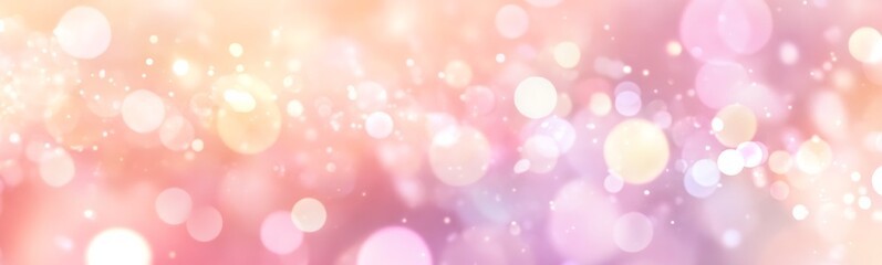 Leinwandbilder - A soft, dreamy background featuring colorful bokeh effects, blending shades of pink, purple, and white, creating a whimsical and inviting atmosphere.