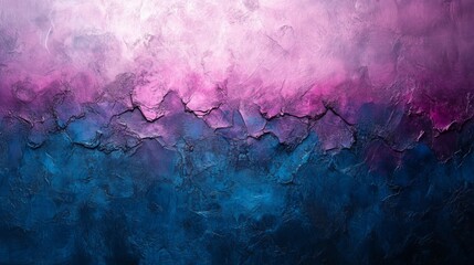 Poster - The artwork features a dynamic blend of pink and blue colors, creating an abstract texture that captivates with its vibrant tones and layered depth.
