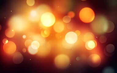 Leinwandbilder - A vibrant, blurred background featuring soft, glowing circles of warm colors, creating a dreamy, atmospheric effect.