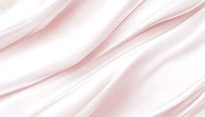 Poster - A smooth, flowing fabric in a delicate light pink hue, showcasing soft folds and a lustrous sheen.