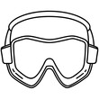 © Sumondesigner_42 - Line art of safety goggles vector