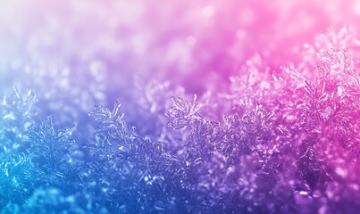 Poster - A vibrant, abstract background featuring shimmering textures in shades of pink and blue, evoking a dreamy and ethereal atmosphere.
