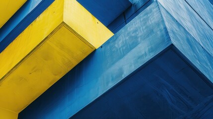 Poster - Bold Minimalist Colors with Sleek Lines in Design