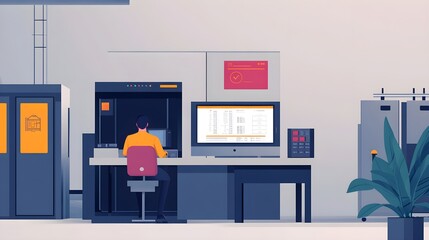 Poster - Industrial Control Room Operator Monitoring System Interface