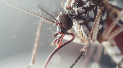 Canvas Print - Mosquito Close Up