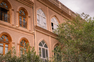 Carved walls of the Middle Asia style in Kashgar old town, Xinjiang, China