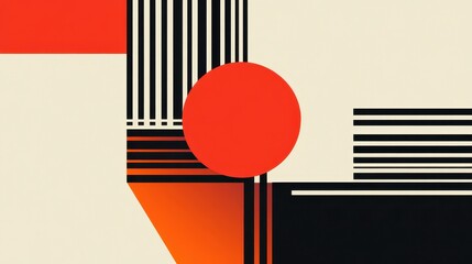 Poster - Minimalist Graphic Design with Sleek Lines and Shapes