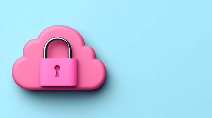 Poster - Secure Cloud Application with Geometric Space Background