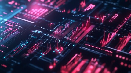 Poster - Abstract Technology Background with Soft Light Effects