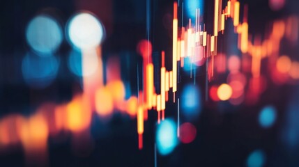 Poster - Dynamic Market Analysis with Bright Light Composition