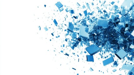 Poster - Dynamic Technology Elements on White Background