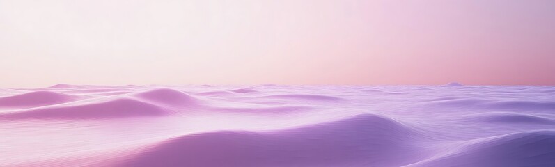 Poster - A serene landscape of gentle waves bathed in soft pastel hues, showcasing a tranquil sea at dawn or dusk.