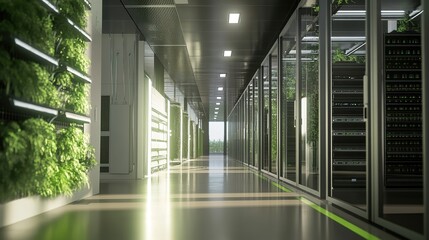 Poster - Eco-friendly disaster recovery data centers powered by renewable energy.