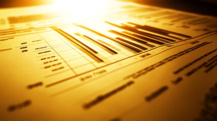 Poster - Financial Market Analysis with Bright Light Contrast