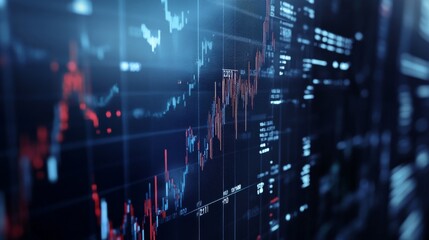 Poster - Modern Financial Charts on Light Background