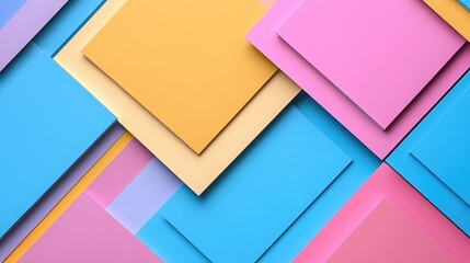 Poster - Colorful Geometric Paper Background for Creative Projects