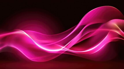 Poster - abstract pink wave background for modern design