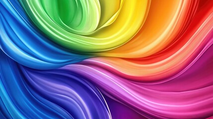 Poster - vivid swirling colors in abstract design