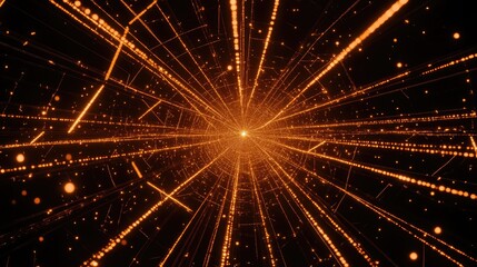 Poster - Dynamic Abstract Light Rays with Depth Perspective