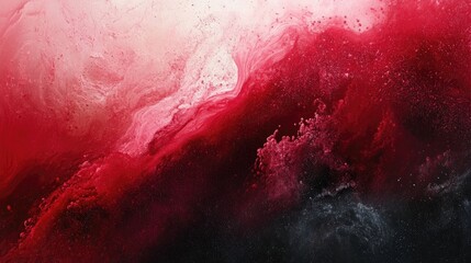 Poster - abstract red and black fluid art background
