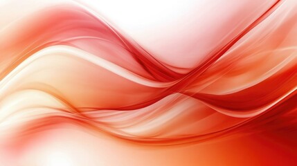 Poster - flowing red and orange background abstract design