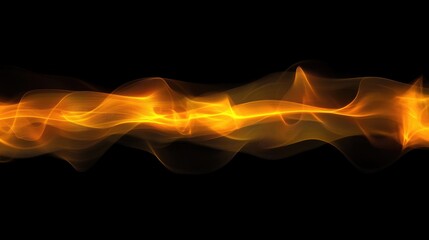 Poster - abstract flame effect with smooth flowing lines