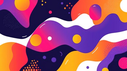 Poster - dynamic colorful abstract background design