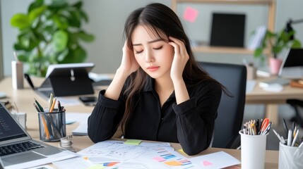 Poster - managing stress and overwhelm in the modern workplace strategies for better mental health and produc