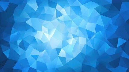 Poster - Abstract Geometric Blue Background Design