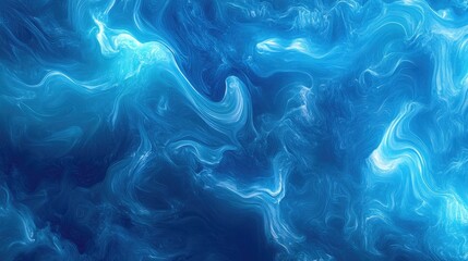 Poster - glowing blue abstract digital background