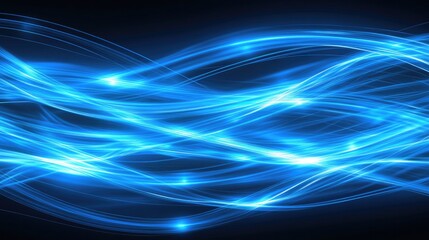 Poster - Glowing Electric Blue Background for Creative Use