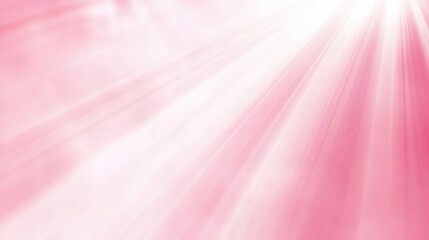 Poster - radiating pink light beams in a soft glow